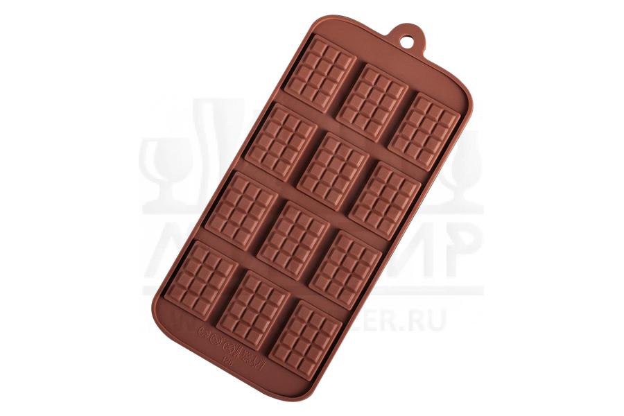 картинка Форма силиконовая для шоколада "Маленькие плитки" от магазина Мангалтоп