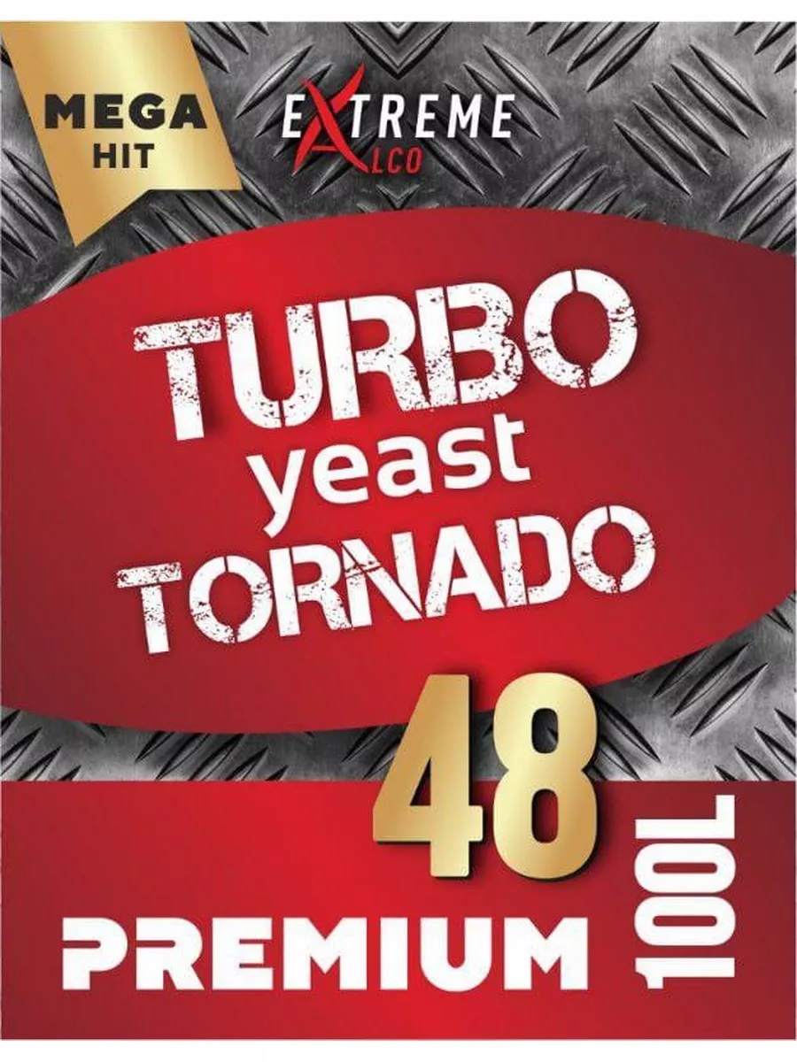 картинка Дрожжи Turbo Yeast Tornado Premium 48,  100L (Новосибирск) от магазина Мангалтоп