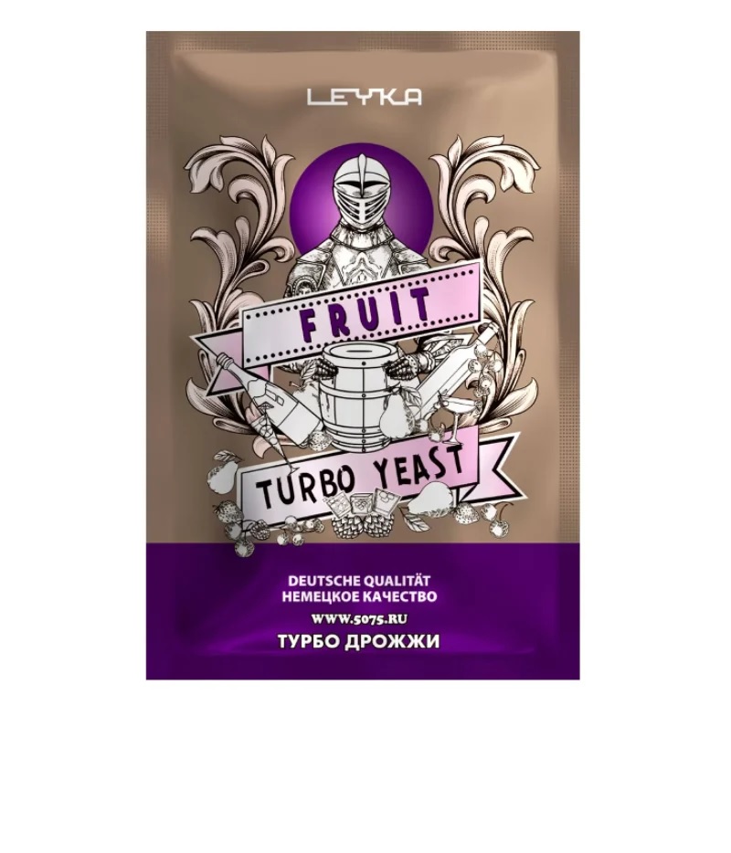 картинка Турбо дрожжи LEYKA FRUIT 68гр от магазина Мангалтоп