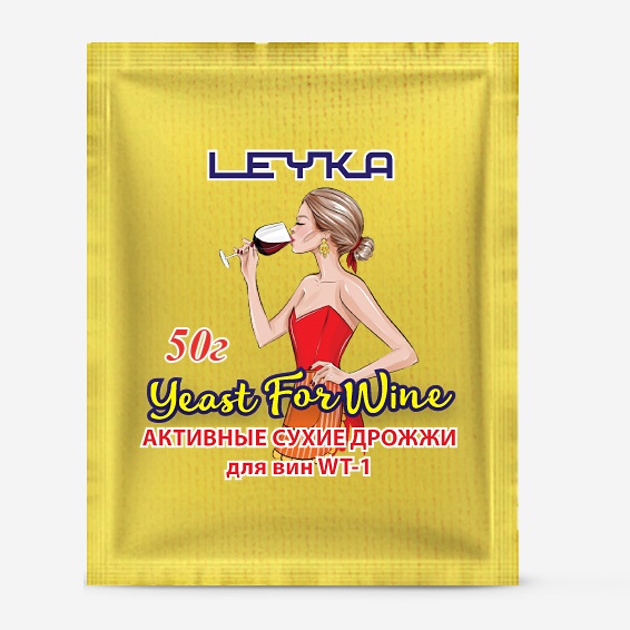 картинка Активные сухие дрожжи (для вин) WT-1 LEYKA, 50 г от магазина Мангалтоп
