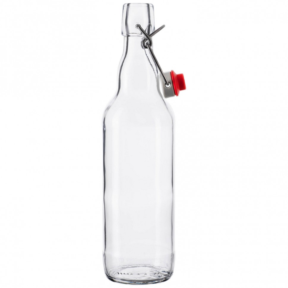 картинка Бутылка "Бугельная" 1л (Прозрачная) с пробкой от магазина Мангалтоп